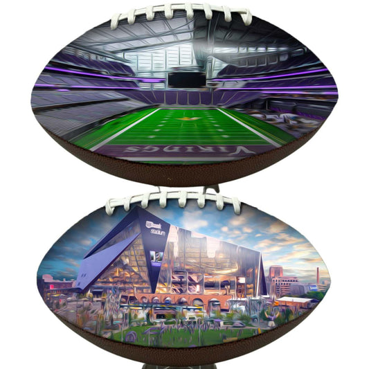 U.S. Bank Stadium Football Digital Painting Series