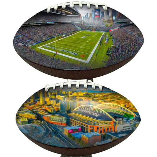 CenturyLink Field Football Digital Painting Series