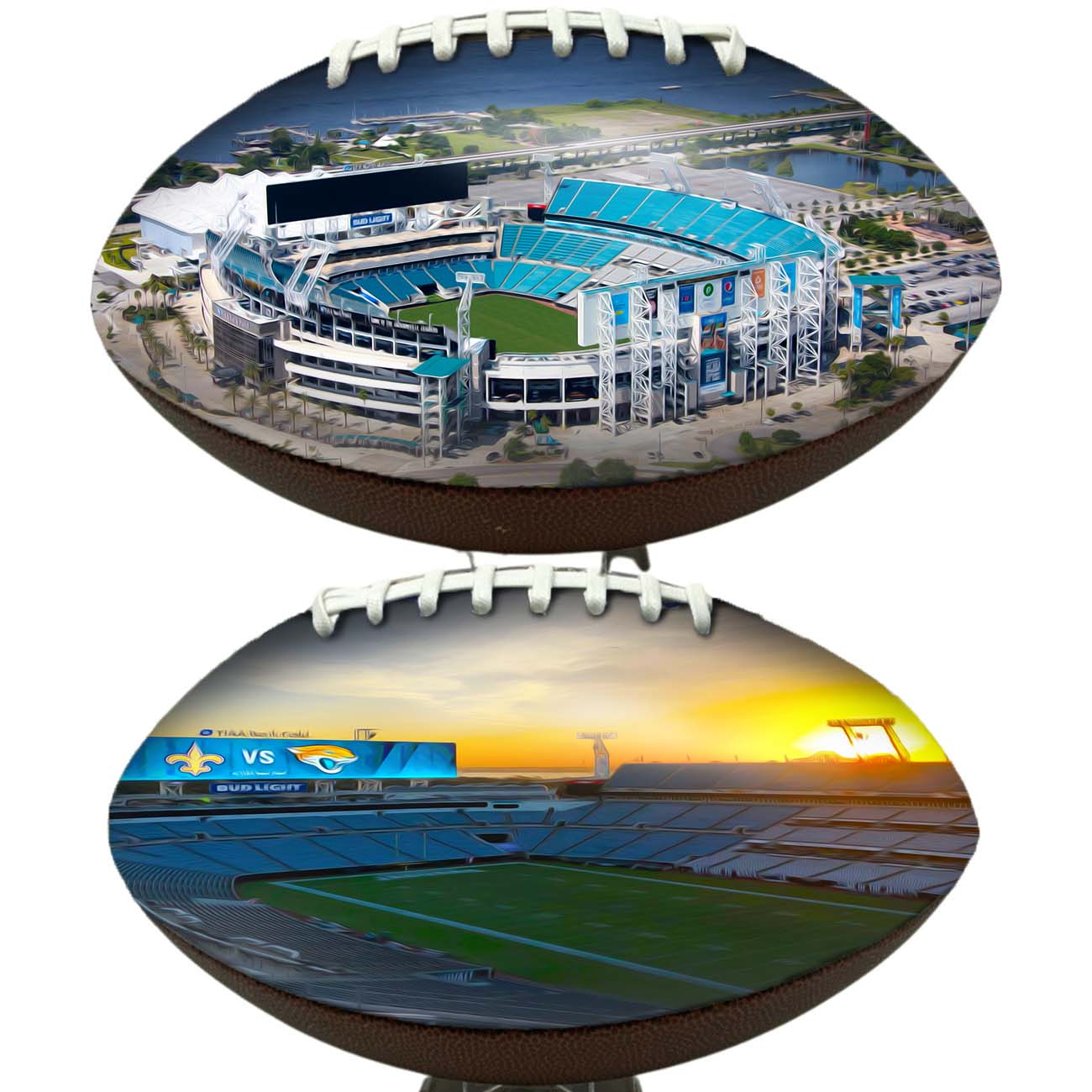 TIAA Bank Field Football Digital Painting Series